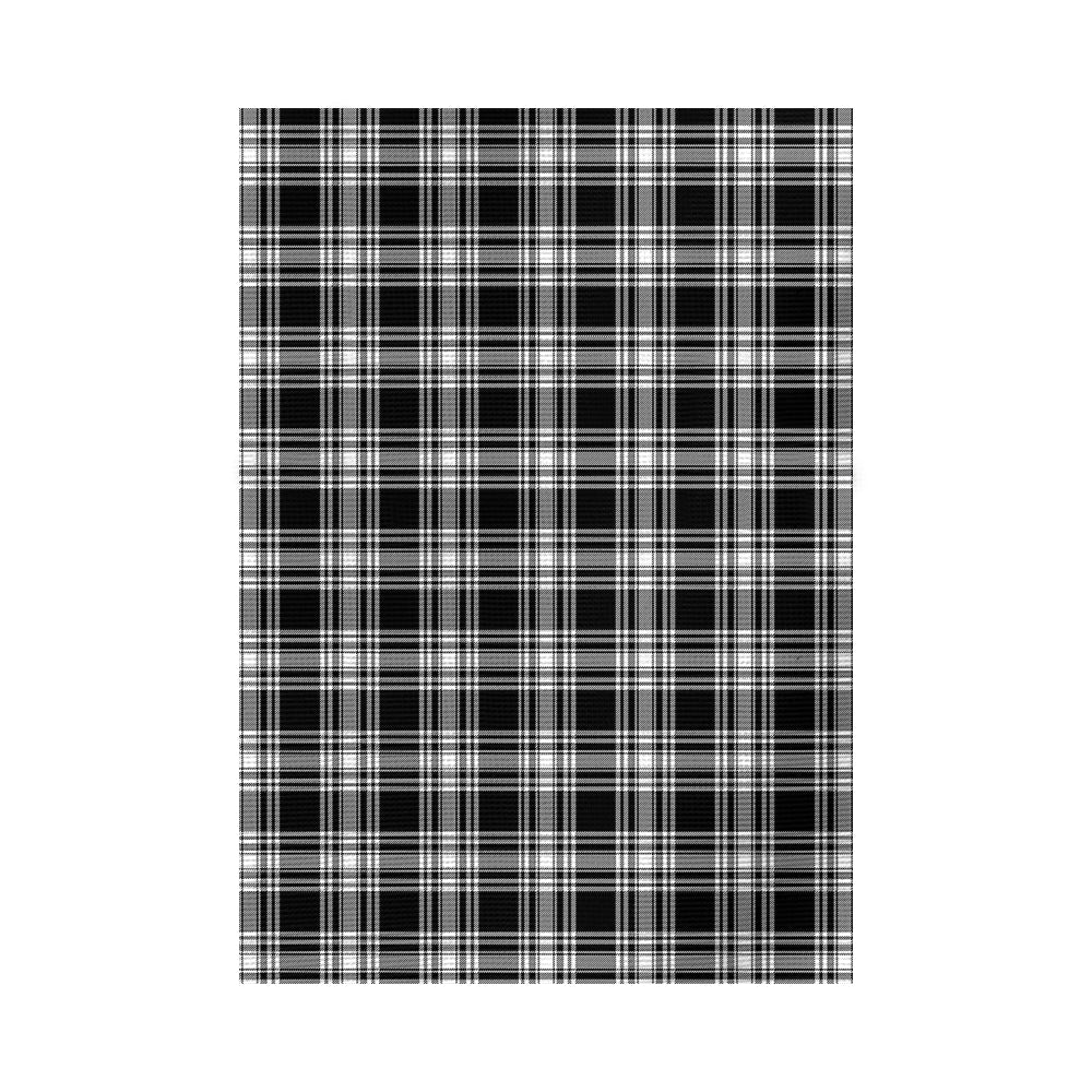 Menzies Black and White Tartan Flag - Tartan Vibes Clothing