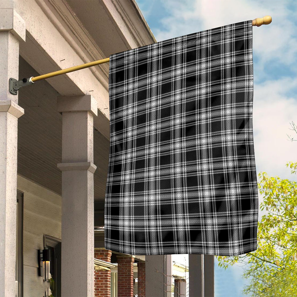 Menzies Black and White Tartan Flag - Tartan Vibes Clothing