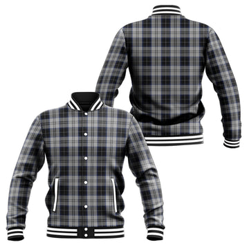 Menzies Black Dress Tartan Baseball Jacket