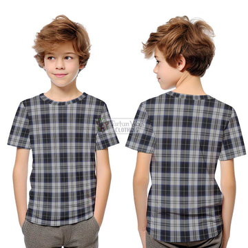 Menzies Black Dress Tartan Kid T-Shirt