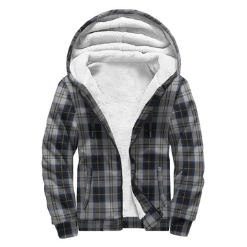 Menzies Black Dress Tartan Sherpa Hoodie