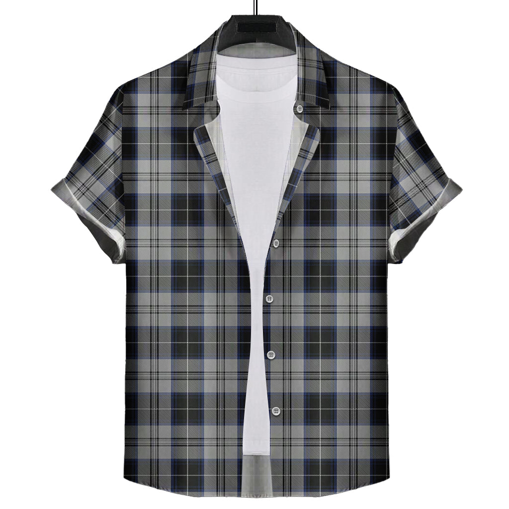 menzies-black-dress-tartan-short-sleeve-button-down-shirt