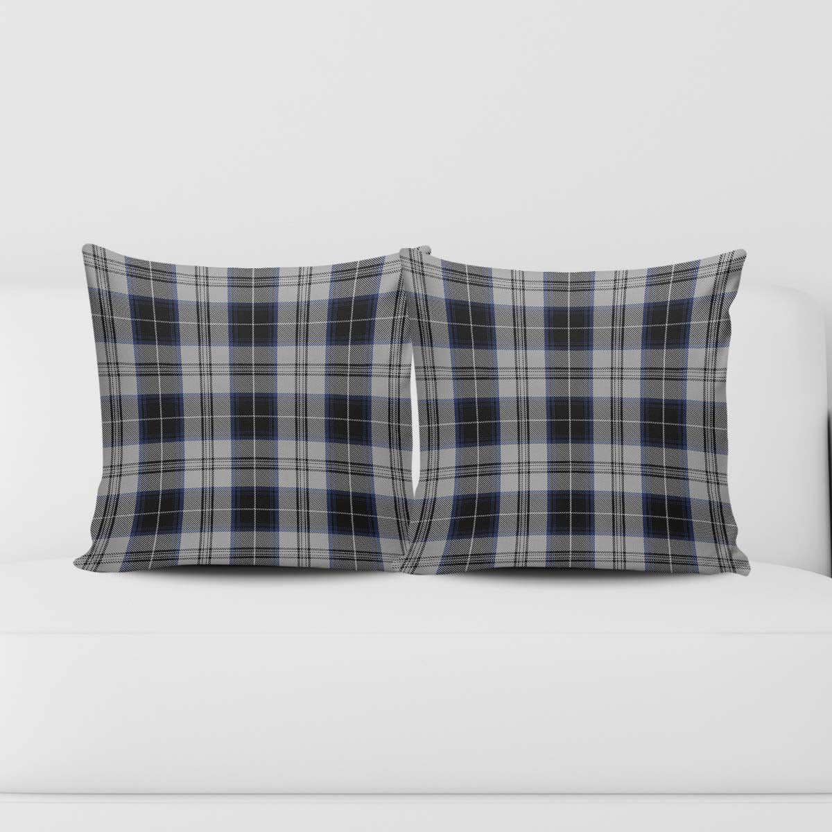 Menzies Black Dress Tartan Pillow Cover Square Pillow Cover - Tartanvibesclothing