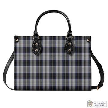 Menzies Black Dress Tartan Luxury Leather Handbags