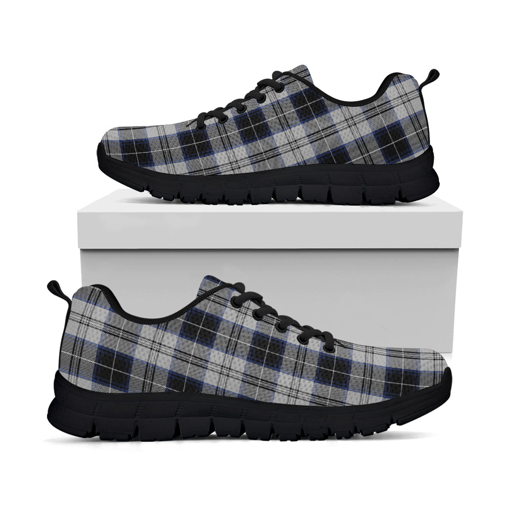 Menzies Black Dress Tartan Sneakers Kid's Sneakers - Tartan Vibes Clothing