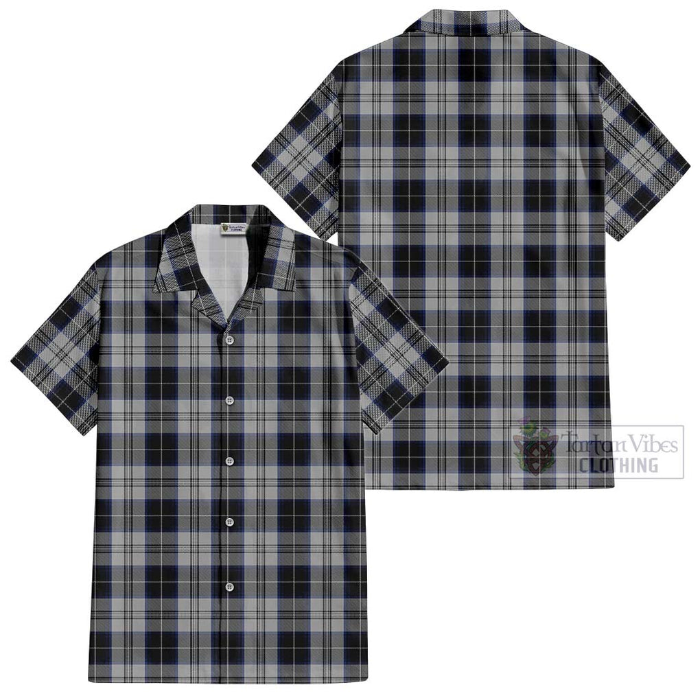 Menzies Black Dress Tartan Cotton Hawaiian Shirt Kid - Tartanvibesclothing Shop