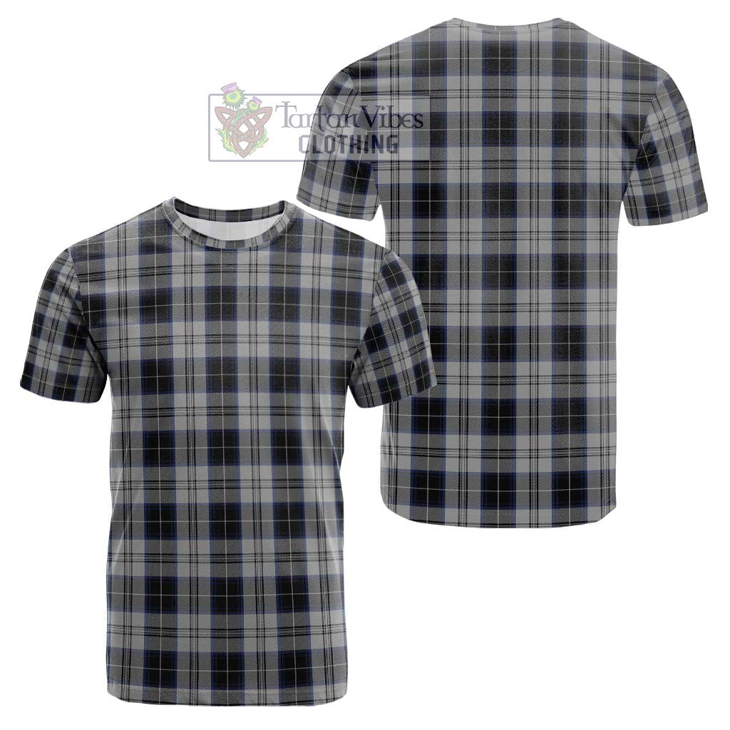 Menzies Black Dress Tartan Cotton T-Shirt Kid's Shirt - Tartanvibesclothing Shop