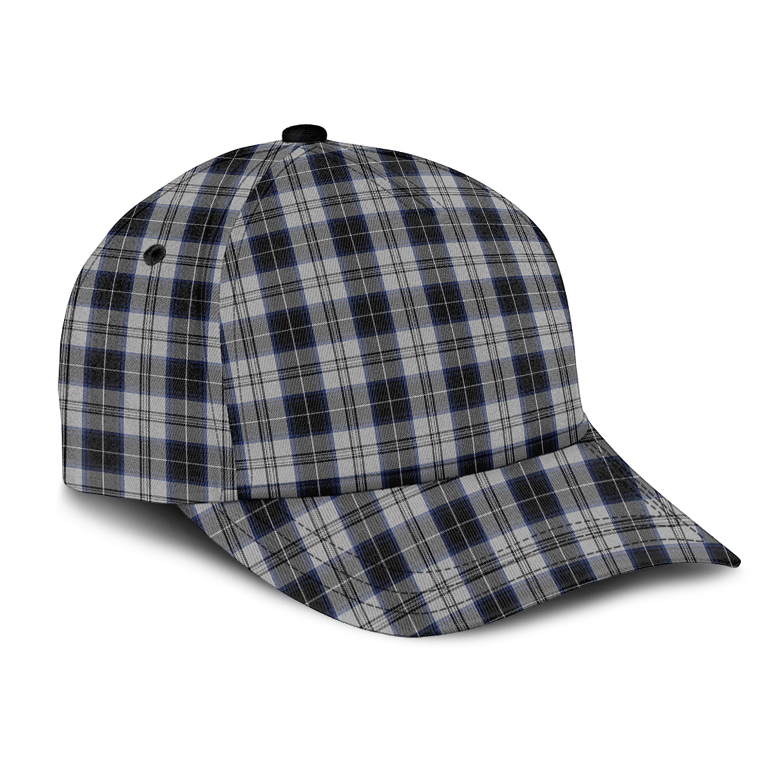 Menzies Black Dress Tartan Classic Cap - Tartan Vibes Clothing