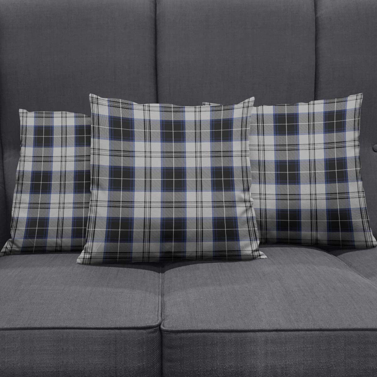 Menzies Black Dress Tartan Pillow Cover - Tartanvibesclothing