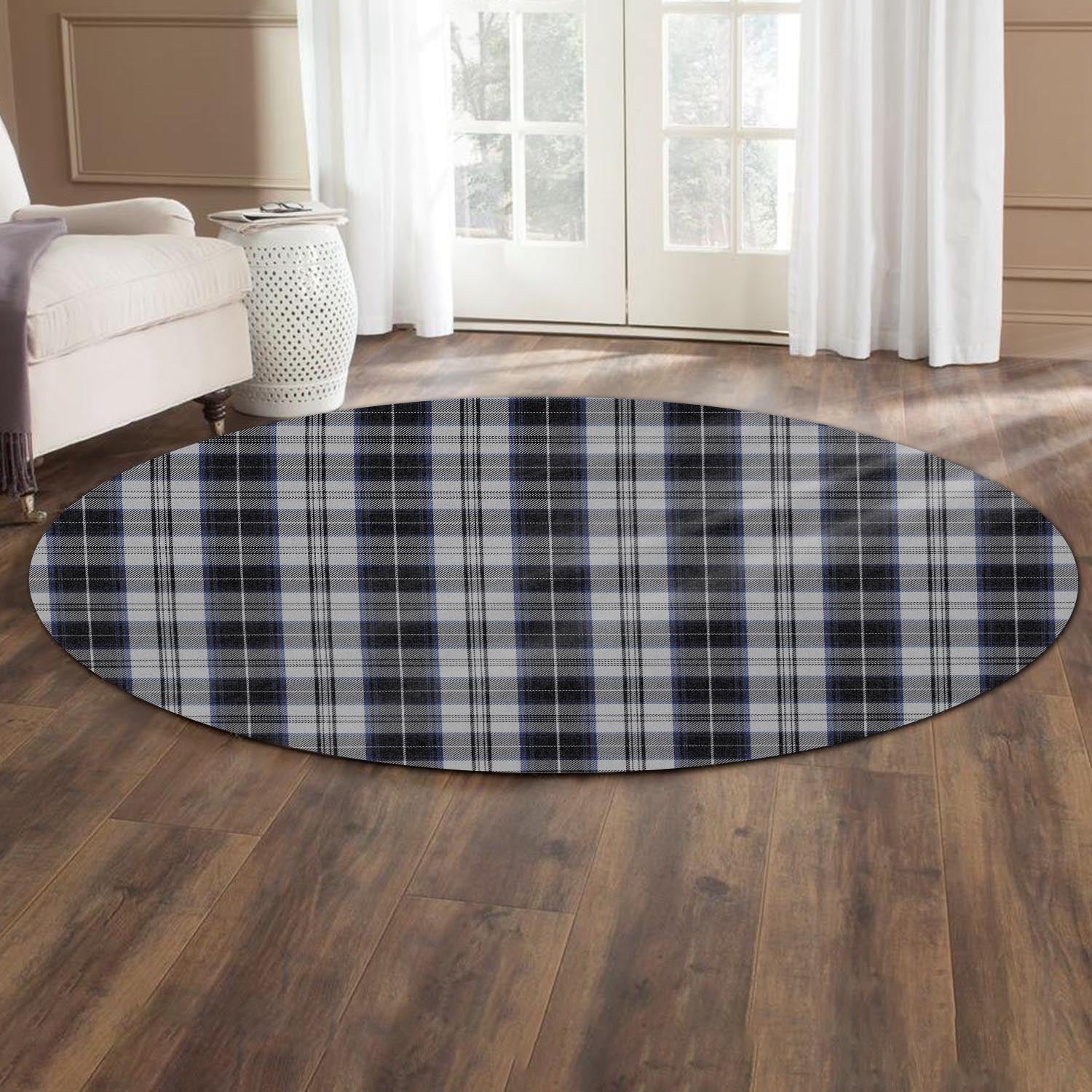 menzies-black-dress-tartan-round-rug