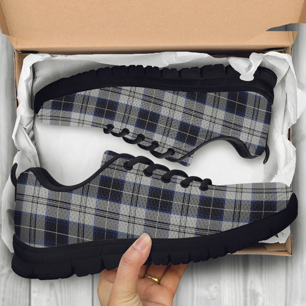 Menzies Black Dress Tartan Sneakers - Tartan Vibes Clothing