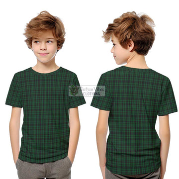 Menzies Green Tartan Kid T-Shirt