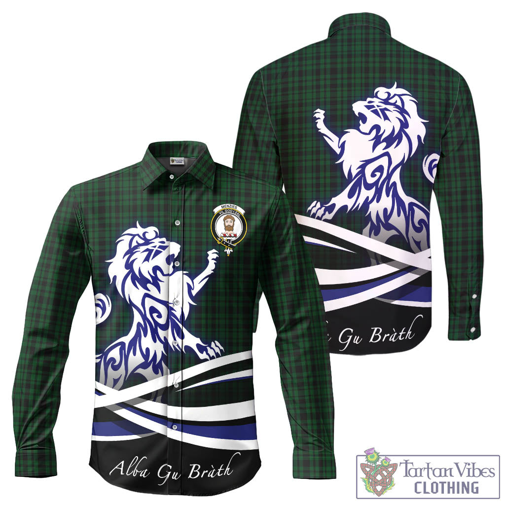 menzies-green-tartan-long-sleeve-button-up-shirt-with-alba-gu-brath-regal-lion-emblem