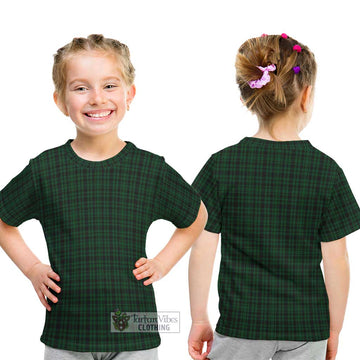 Menzies Green Tartan Kid T-Shirt