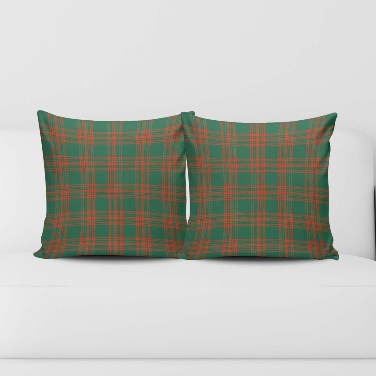 Menzies Green Ancient Tartan Pillow Cover Square Pillow Cover - Tartanvibesclothing