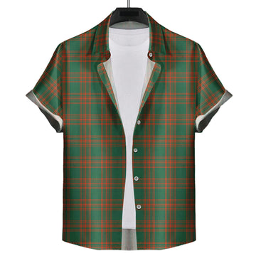 Menzies Green Ancient Tartan Short Sleeve Button Down Shirt