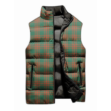 Menzies Green Ancient Tartan Sleeveless Puffer Jacket