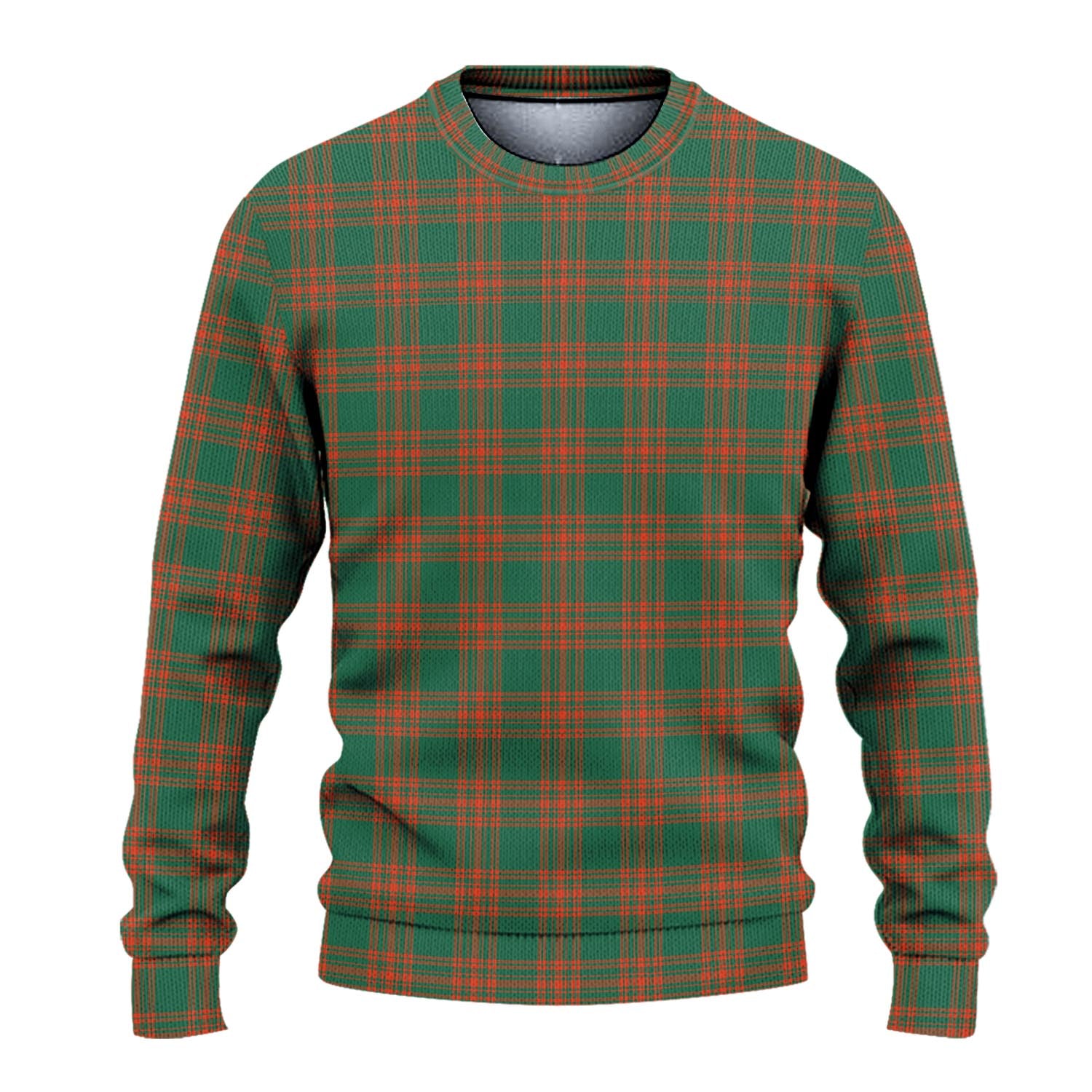 Menzies Green Ancient Tartan Knitted Sweater - Tartanvibesclothing