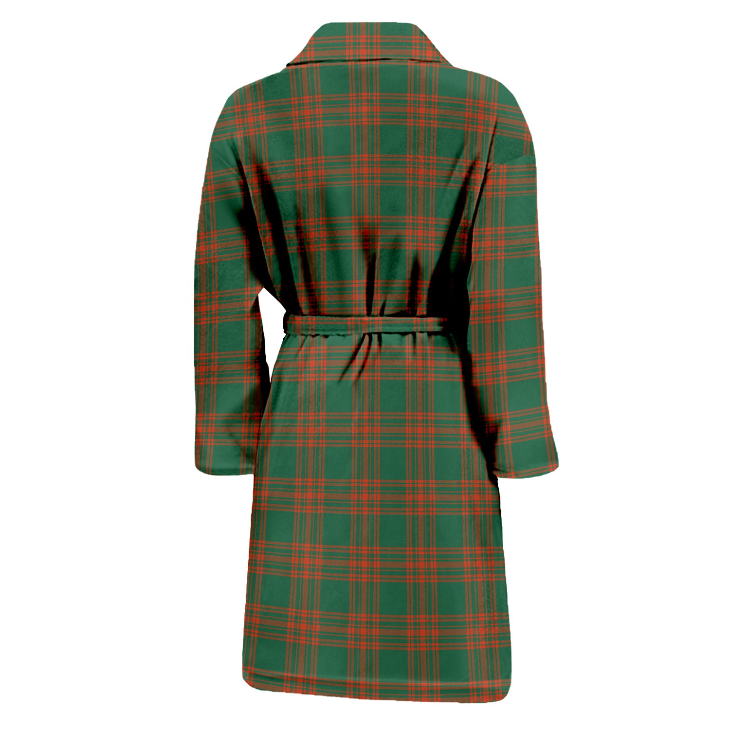 Menzies Green Ancient Tartan Bathrobe with Family Crest - Tartan Vibes Clothing