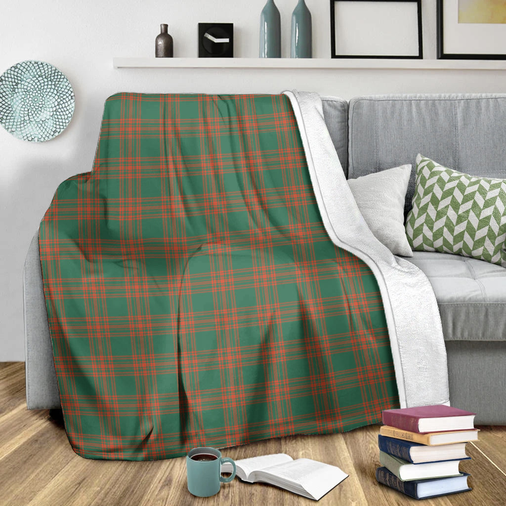 Menzies Green Ancient Tartan Blanket - Tartan Vibes Clothing