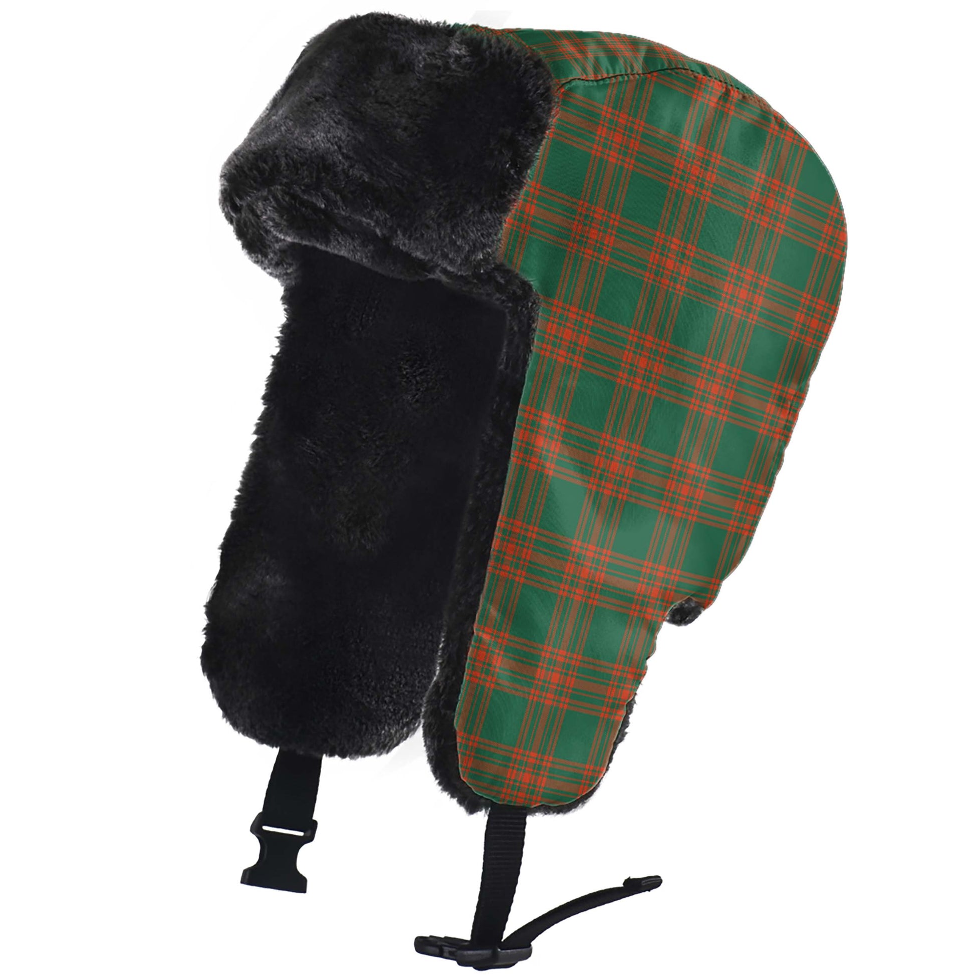 Menzies Green Ancient Tartan Winter Trapper Hat - Tartanvibesclothing