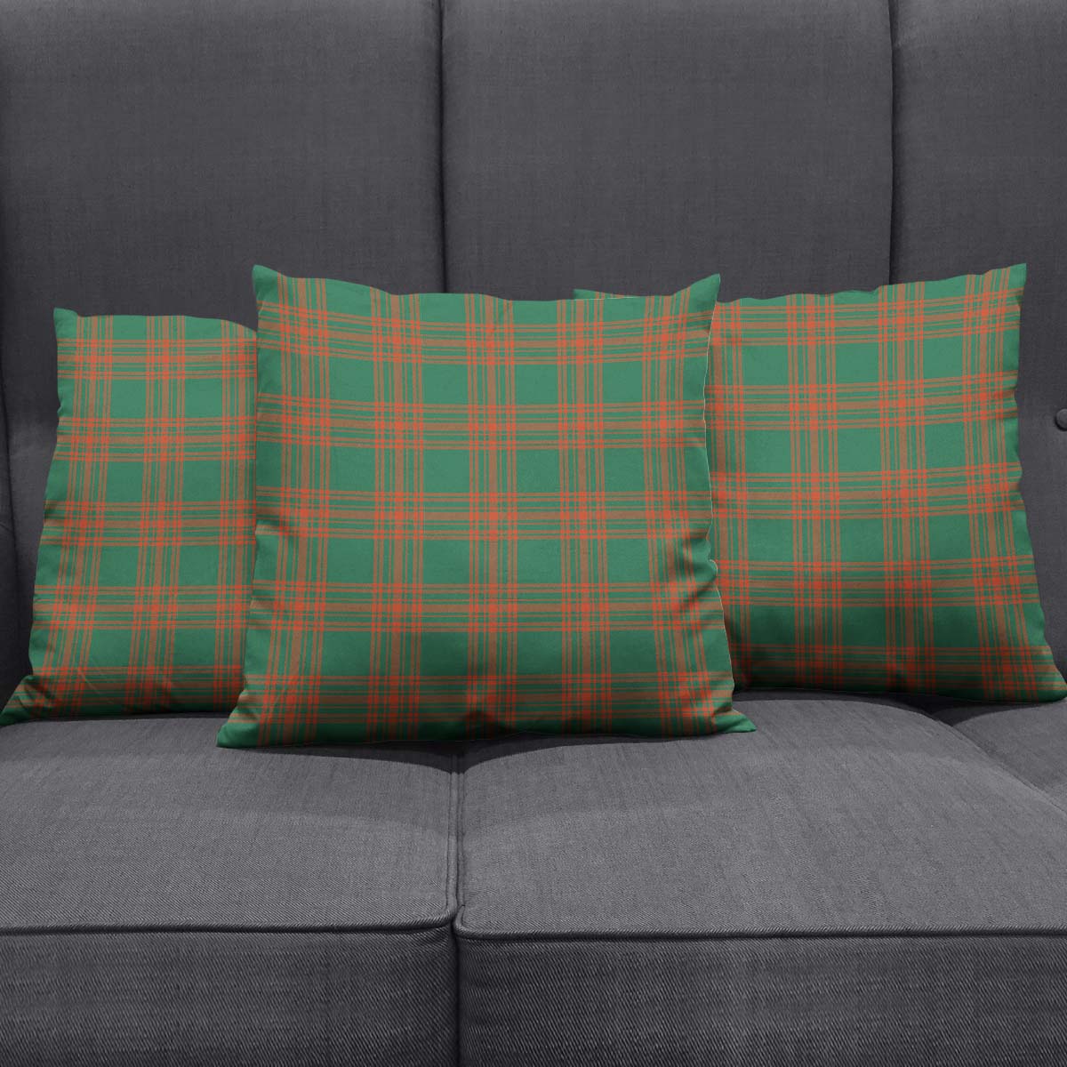 Menzies Green Ancient Tartan Pillow Cover - Tartanvibesclothing