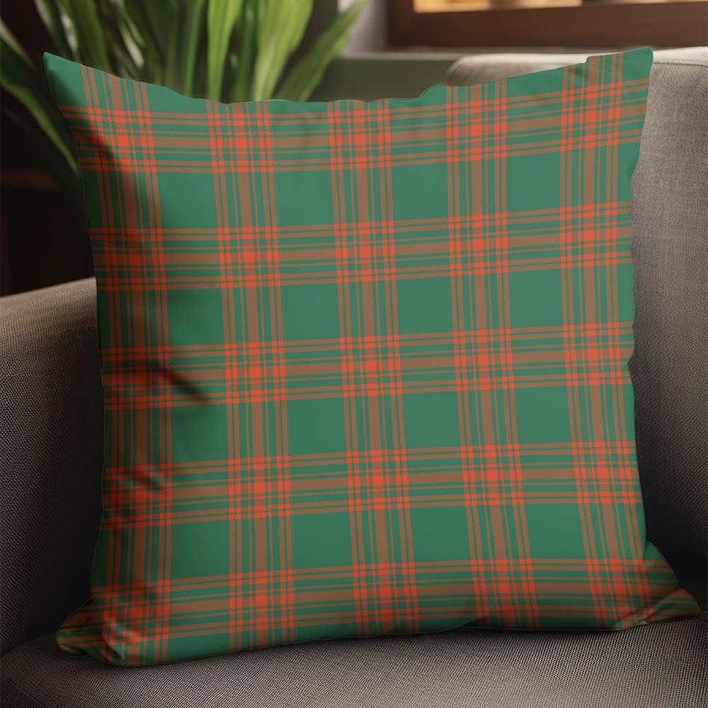 Menzies Green Ancient Tartan Pillow Cover - Tartanvibesclothing