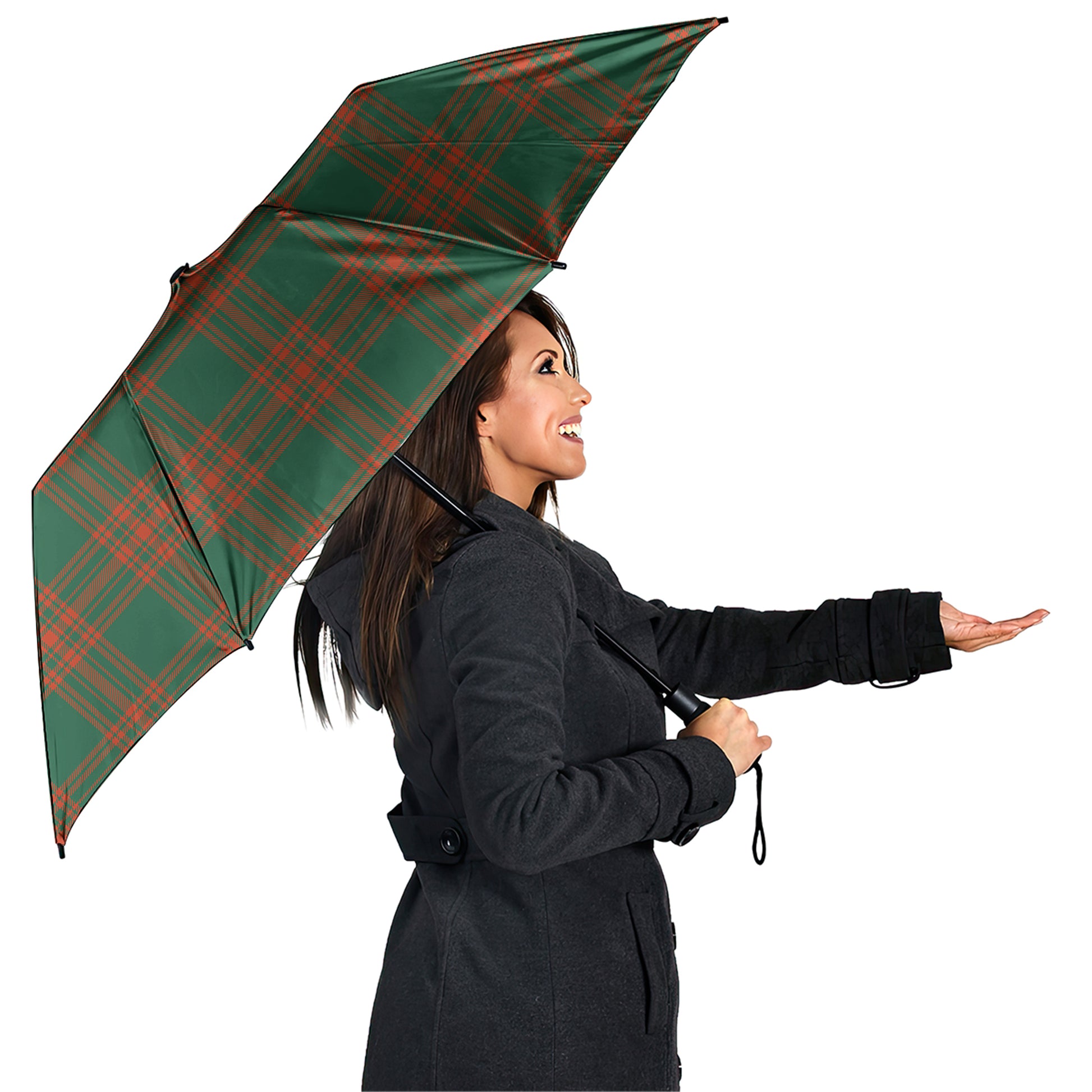 Menzies Green Ancient Tartan Umbrella - Tartanvibesclothing