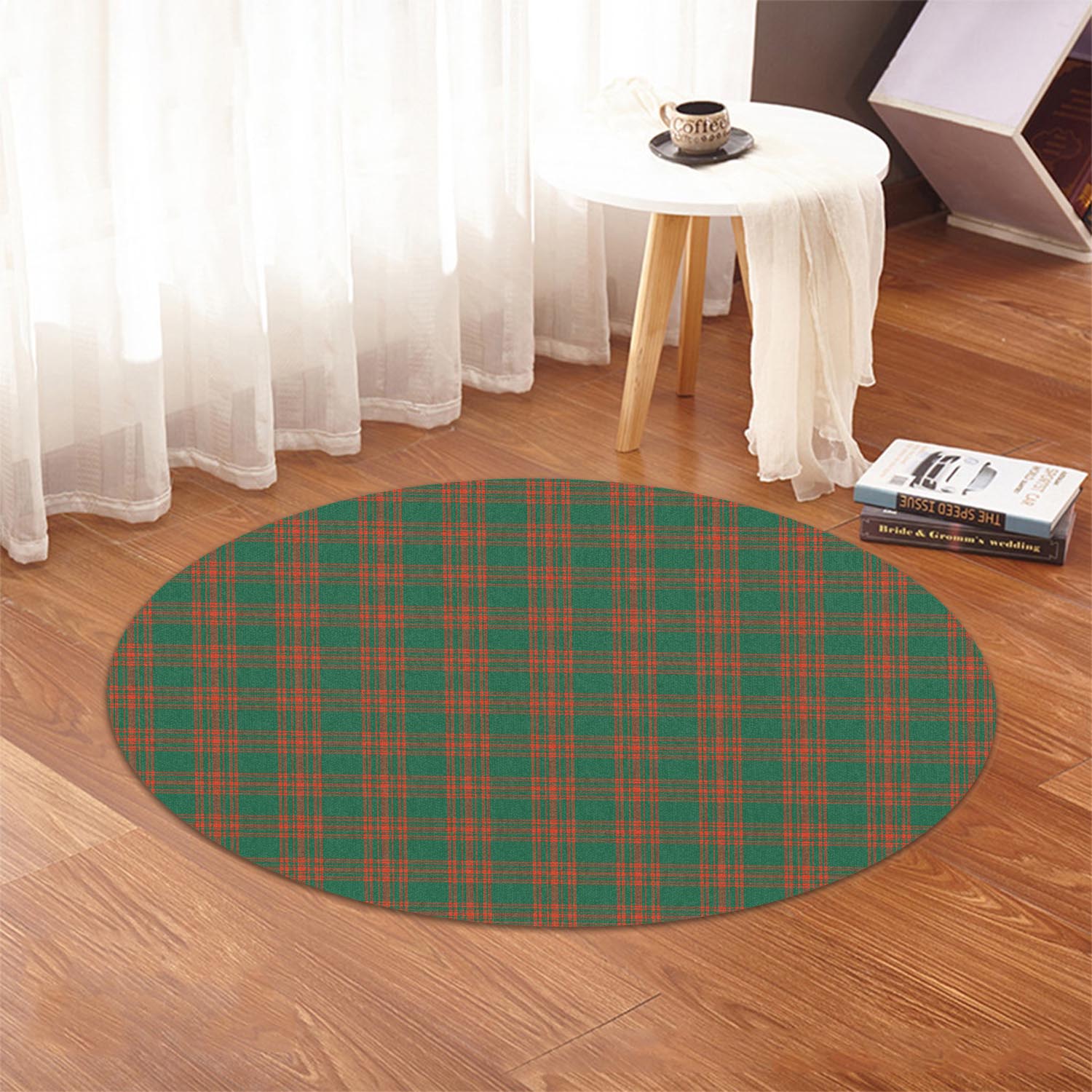 menzies-green-ancient-tartan-round-rug