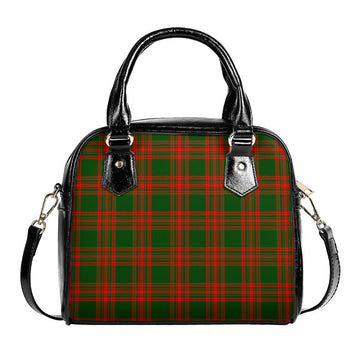 Menzies Green Modern Tartan Shoulder Handbags