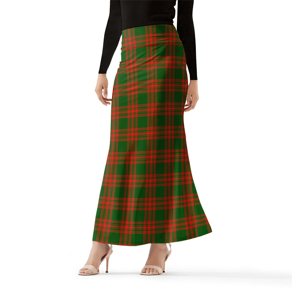 menzies-green-modern-tartan-womens-full-length-skirt