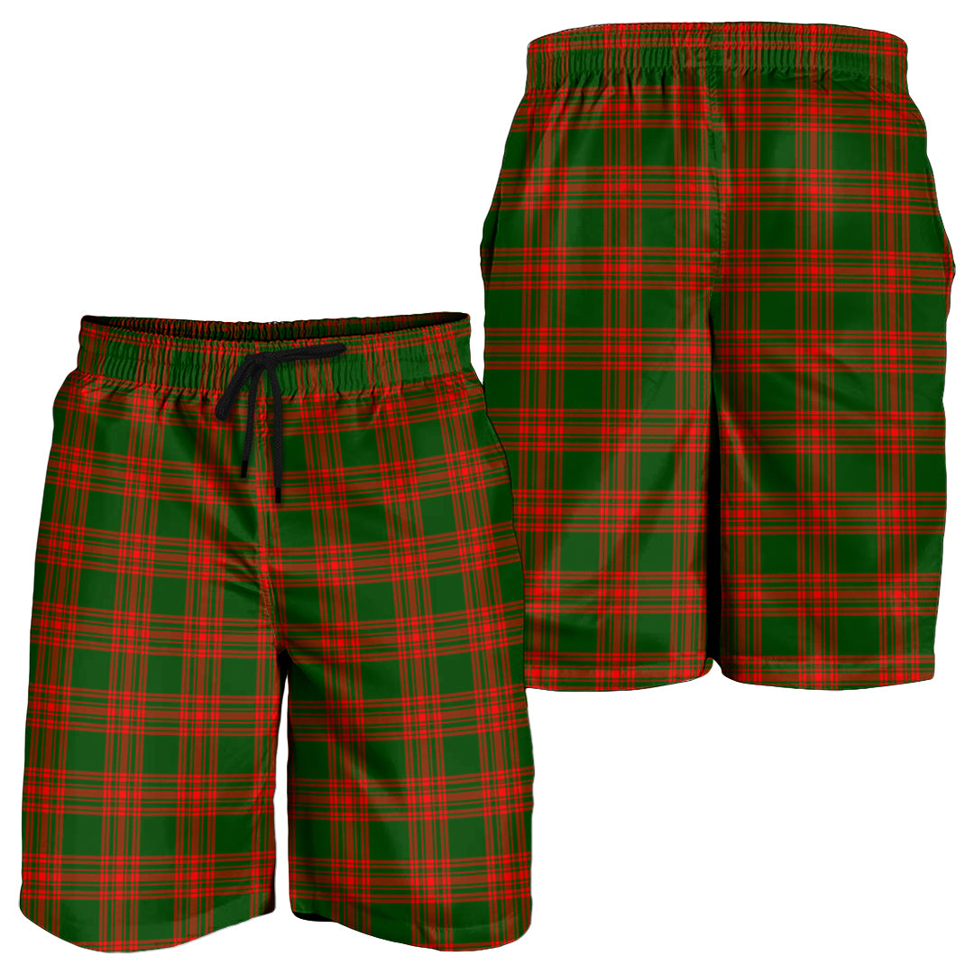 menzies-green-modern-tartan-mens-shorts