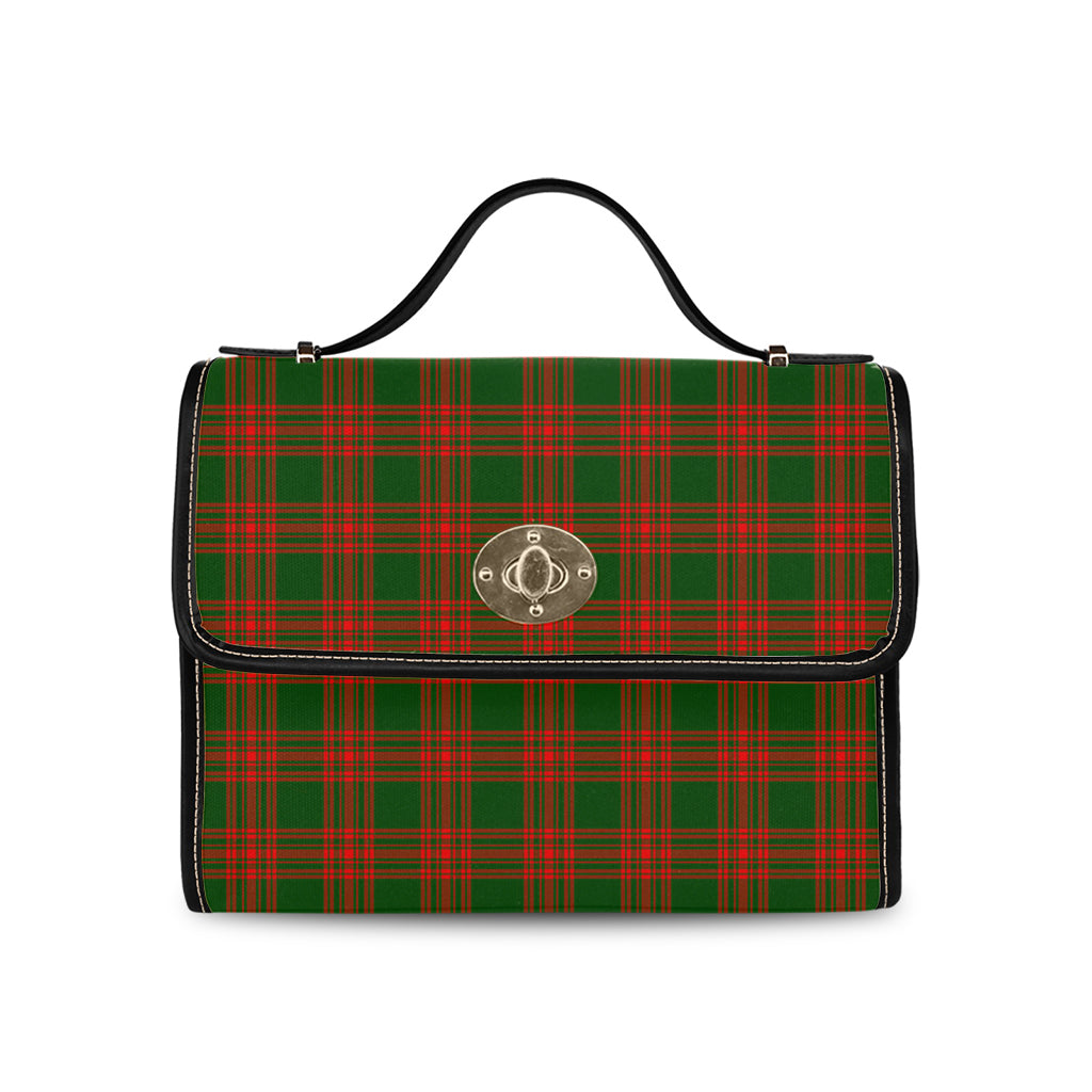 menzies-green-modern-tartan-leather-strap-waterproof-canvas-bag