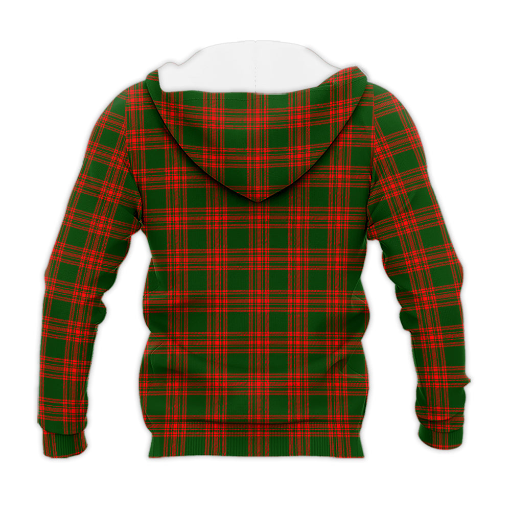 menzies-green-modern-tartan-knitted-hoodie-with-family-crest