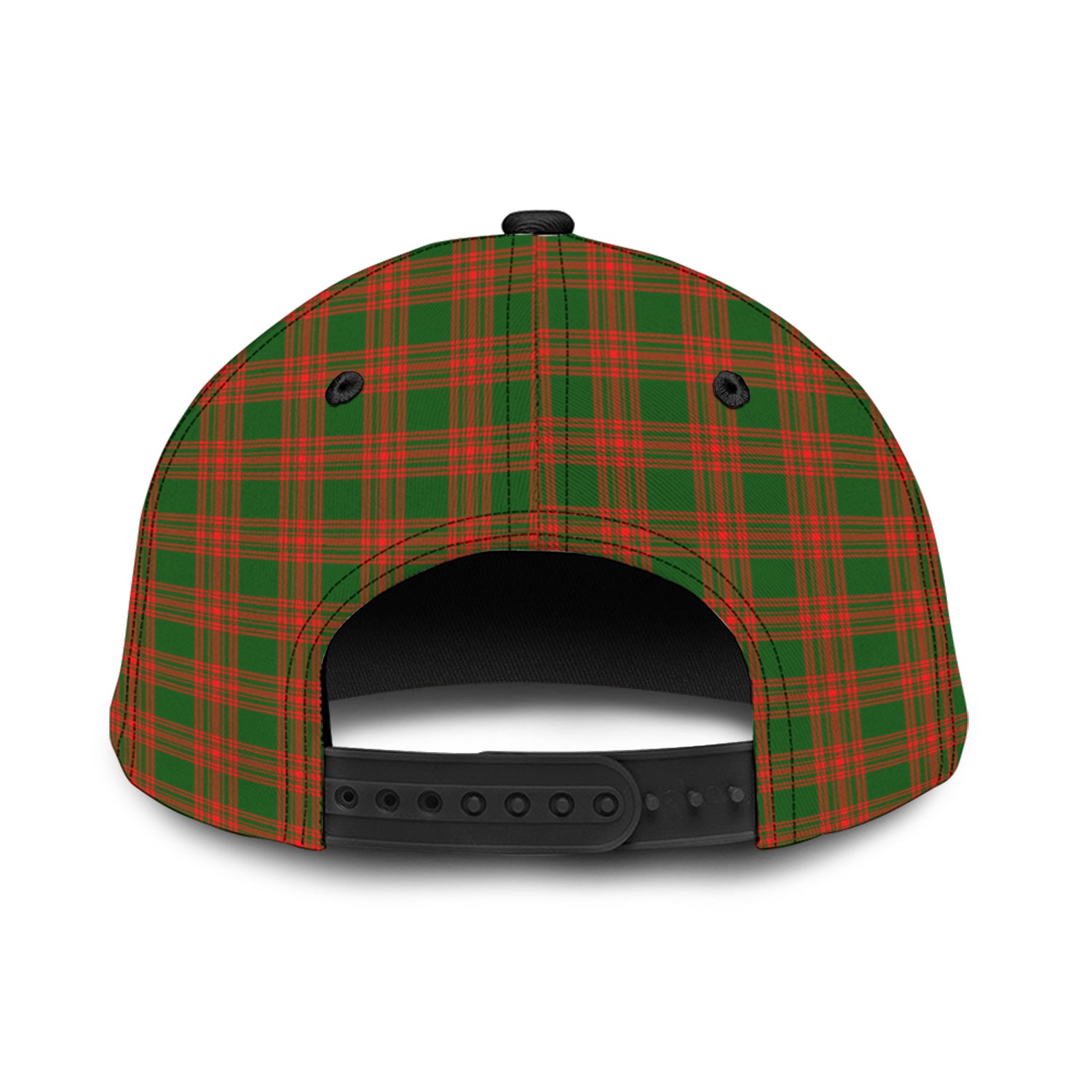 menzies-green-modern-tartan-classic-cap-with-family-crest