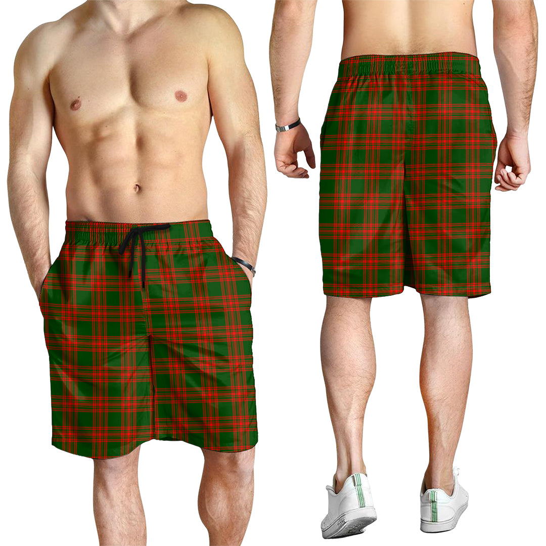 menzies-green-modern-tartan-mens-shorts