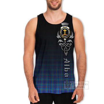 Mercer Tartan Men's Tank Top Featuring Alba Gu Brath Family Crest Celtic Inspired