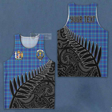 Mercer Crest Tartan Men's Tank Top with New Zealand Silver Fern Half Style