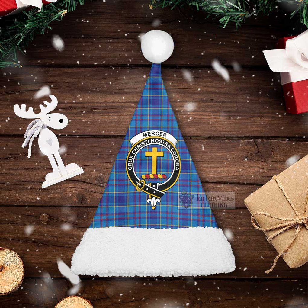 Tartan Vibes Clothing Mercer Tartan Christmas Santa Hats with Family Crest