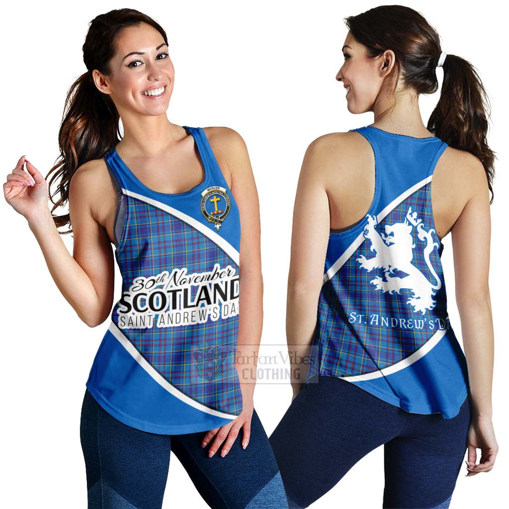 Tartan Vibes Clothing Mercer Family Crest Tartan Women's Racerback Tanks Celebrate Saint Andrew's Day in Style