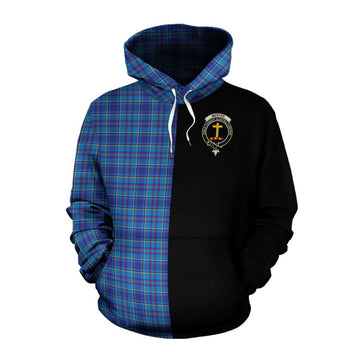 Mercer Tartan Cotton Hoodie with Family Crest and Half Of Me Style