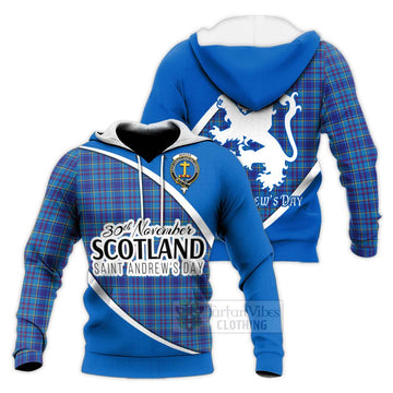 Mercer Family Crest Tartan Knitted Hoodie Celebrate Saint Andrew's Day in Style