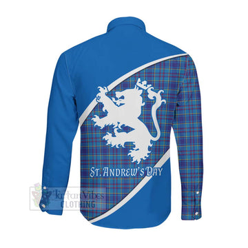 Mercer Family Crest Tartan Long Sleeve Button Shirt Celebrate Saint Andrew's Day in Style