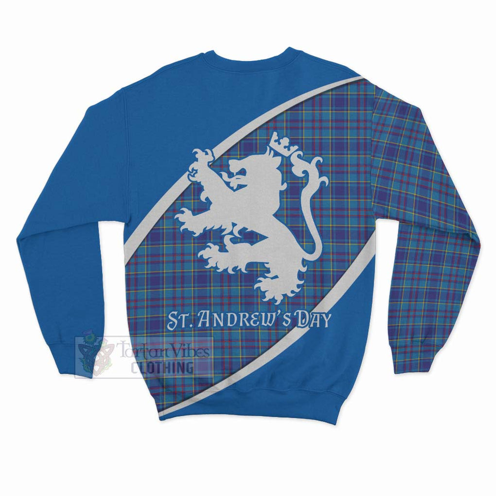 Tartan Vibes Clothing Mercer Family Crest Tartan Sweatshirt Celebrate Saint Andrew's Day in Style