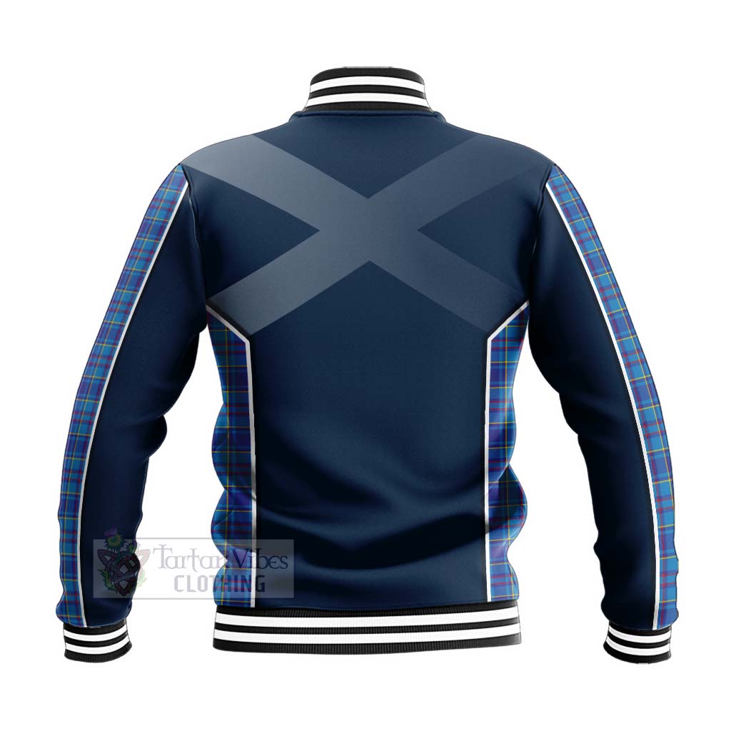 Tartan Vibes Clothing Mercer Tartan Baseball Jacket with Family Crest and Scottish Thistle Vibes Sport Style