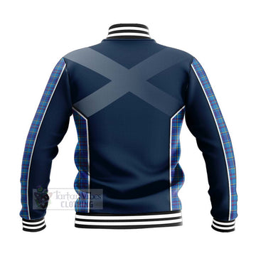 Mercer Tartan Baseball Jacket with Family Crest and Scottish Thistle Vibes Sport Style