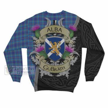 Mercer Tartan Family Crest Sweatshirt Lion Rampant Royal Thistle Shield Celtic Inspired - Tartan Vibes Clothing