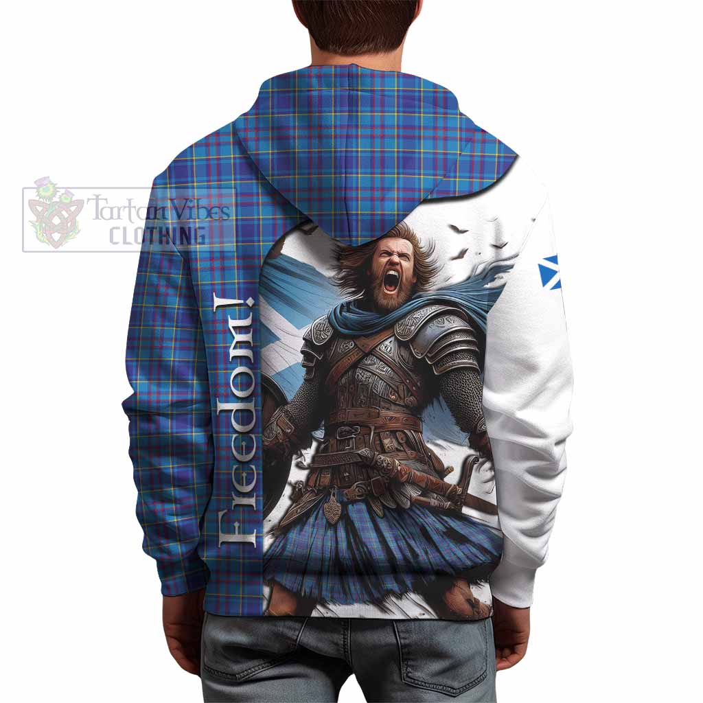 Tartan Vibes Clothing Mercer Crest Tartan Hoodie Inspired by the Freedom of Scottish Warrior