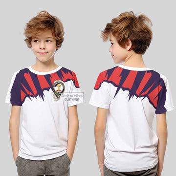 Mercer Clan Crest Kid T-Shirt with Retro Sport Style