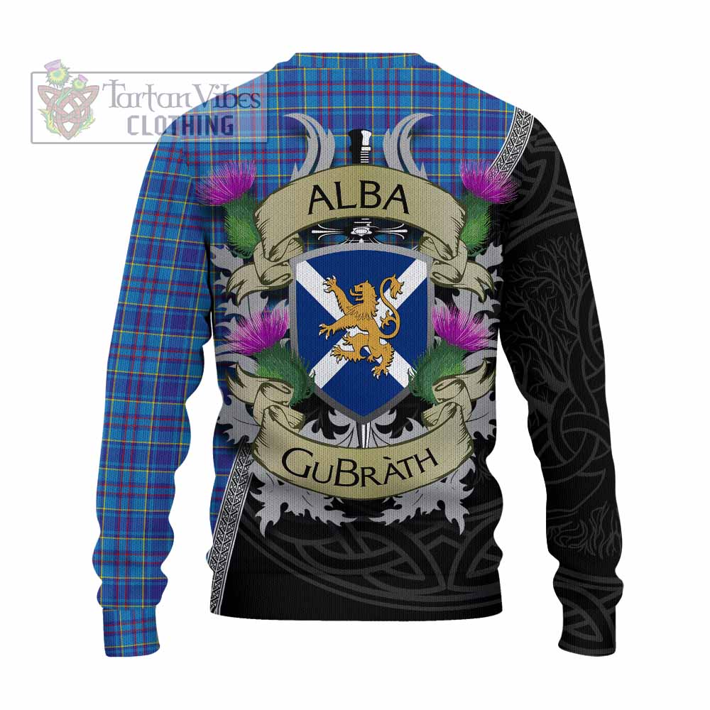 Mercer Tartan Family Crest Knitted Sweater Lion Rampant Royal Thistle Shield Celtic Inspired - Tartan Vibes Clothing